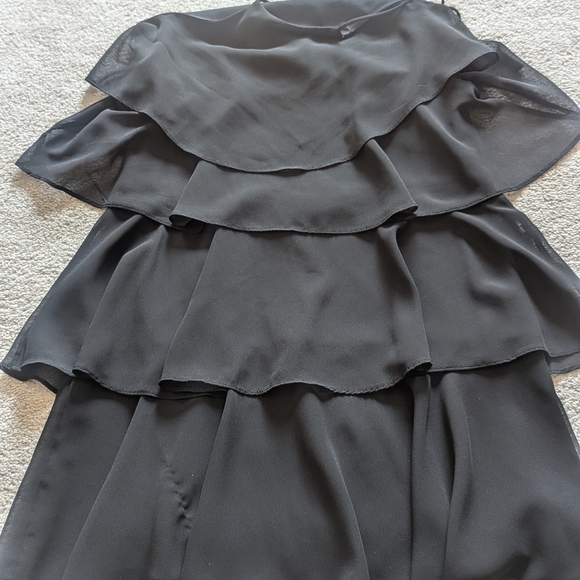 Xs flapper style/layered black dress - Picture 2 of 2